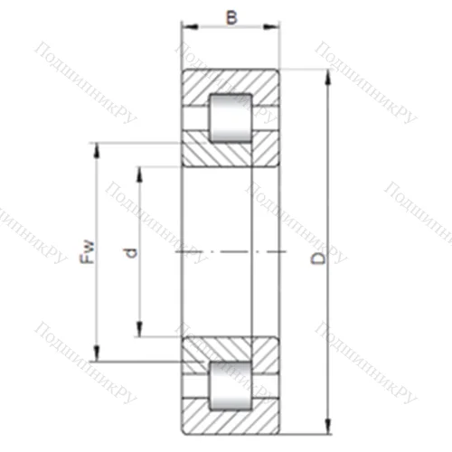Подшипник роликовый радиальный NUP 12/560 от производителя  CX