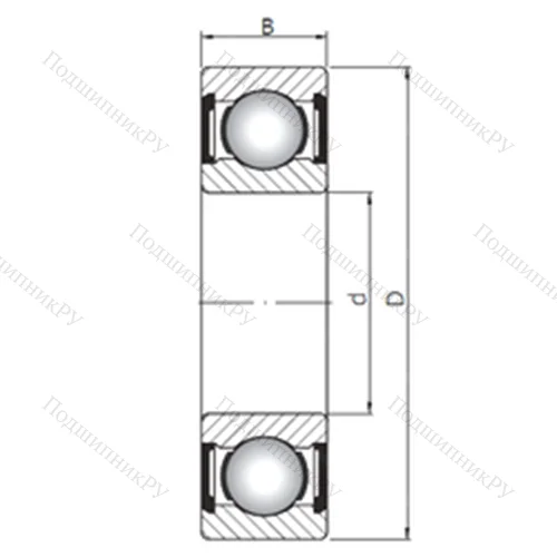 Подшипник шариковый радиальный 6405 ZZ от производителя  CX
