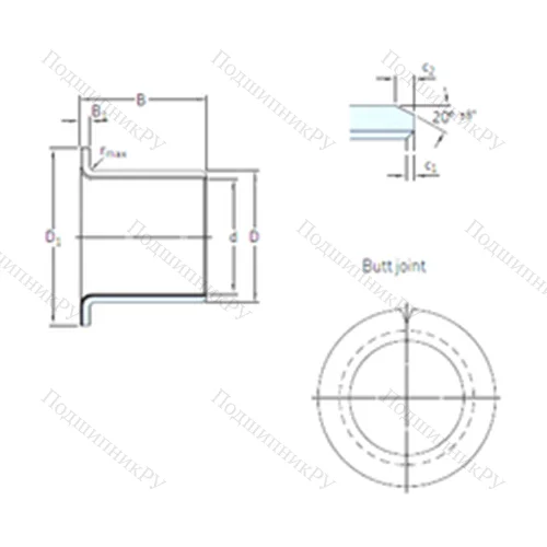 Подшипник скольжения PCMF 101207 E