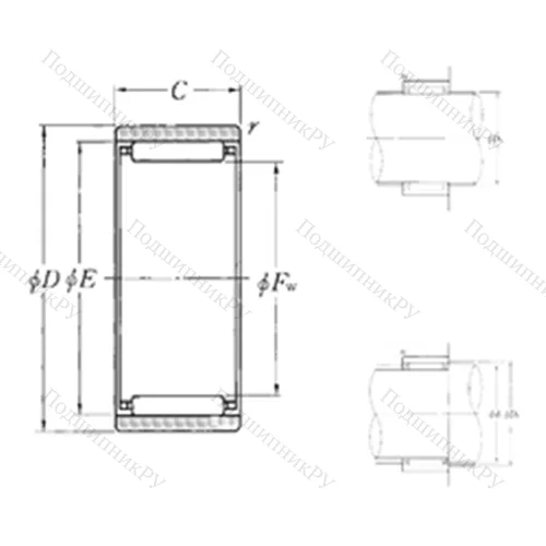 Подшипник игольчатый радиальный RNAO-10?20?12