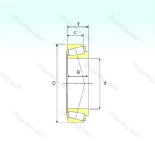Подшипник роликовый радиально-упорный LM 29748/710 от производителя  ISB