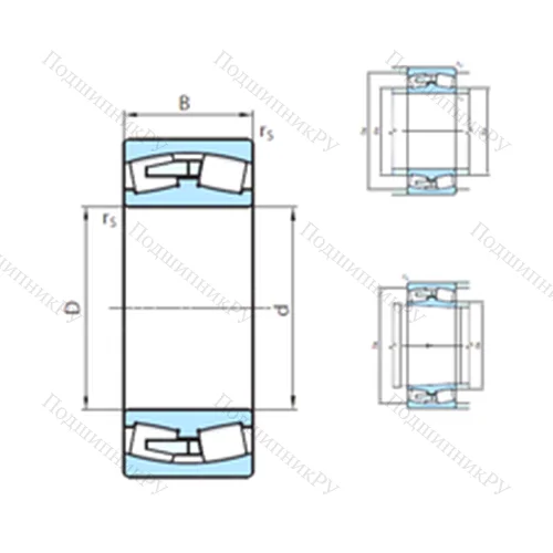 Подшипник роликовый радиальный самоцентрирующийся 23952CCW 33MB
