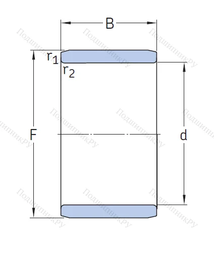 Игольчатый подшипник внутреннее кольцо 1R 35x42x20 от производителя  NTN