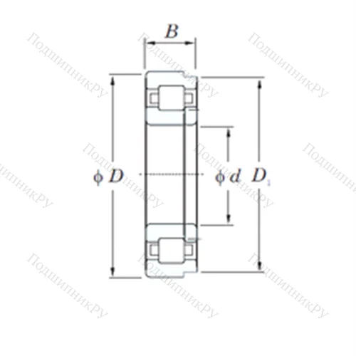 Подшипник роликовый радиальный NUP 422