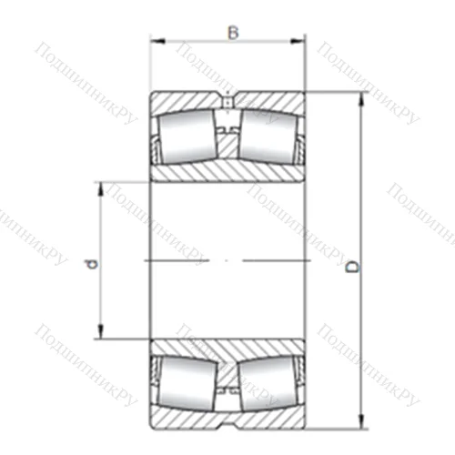Подшипник роликовый радиальный самоцентрирующийся 231/900W 33 от производителя  ISO