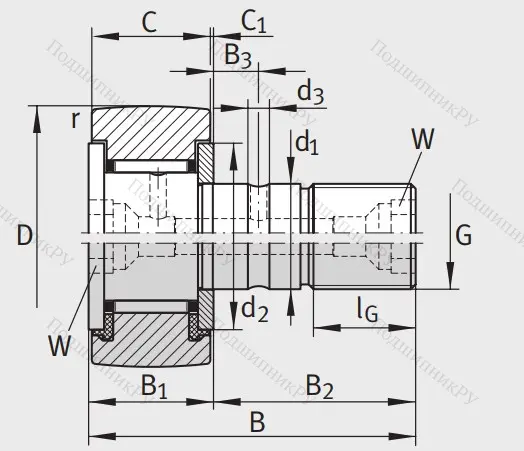 Подшипник KR 40 PP