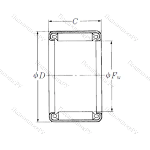 Подшипник игольчатый радиальный J-126