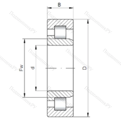 Подшипник роликовый радиальный NJ 256 E от производителя  CX