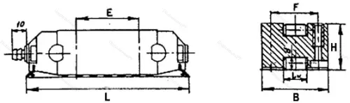 Подшипник  ЛОК-26Л размер 108x40x26