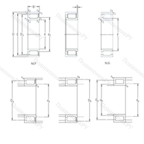 Подшипник роликовый радиальный