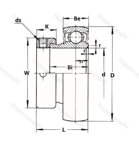 Корпусный подшипник KH 206 GAE (ASAHI) в Волжском