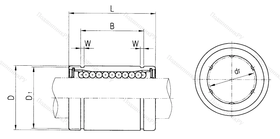 Подшипник LM 25 UU в Волжском