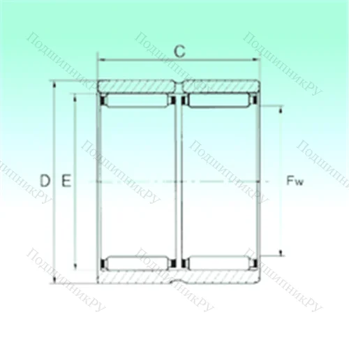 Подшипник игольчатый радиальный RNAO 45x62x40 - ZW