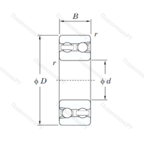Подшипник шариковый радиальный 4312 от производителя  KOYO