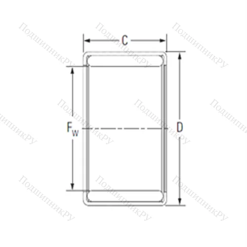 Подшипник игольчатый радиальный YM 3820PL