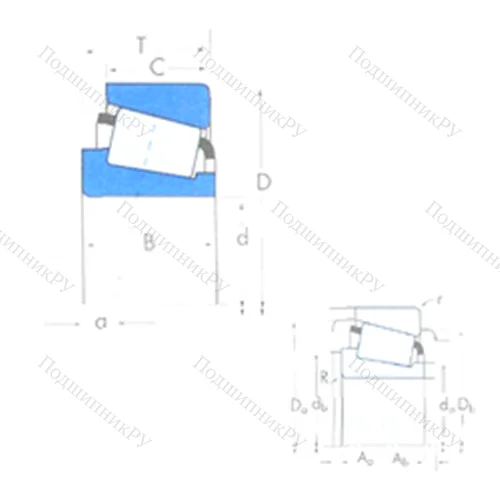 Подшипник роликовый радиально-упорный 2474/2420 от производителя  TIMKEN