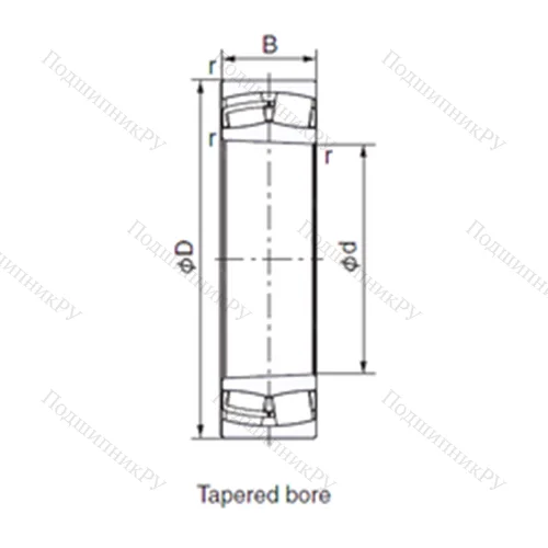Подшипник роликовый радиальный 23032EK