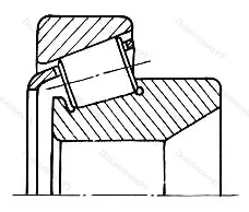 Модификация подшипника 6-137205А размер 25x52x16,25 ГПЗ-28
