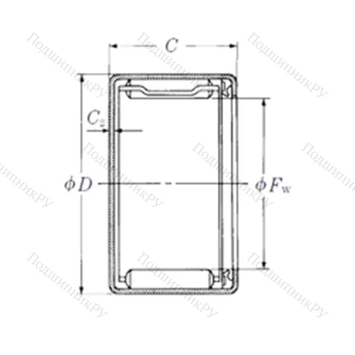 Подшипник игольчатый радиальный MFJLT-4523