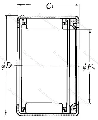Игольчатый подшипник HK 1614 L от производителя  NTN