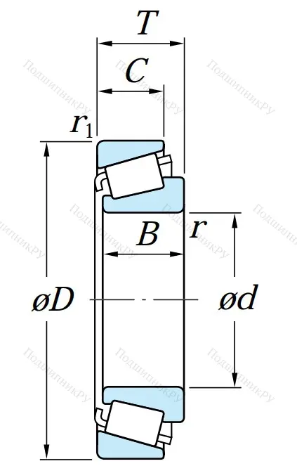 Конический роликовый подшипник