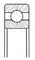 Однорядный шариковый подшипник 6920