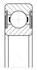 Модификация подшипника 180902АС17 размер 16x35x14 от производителя  ГПЗ-4