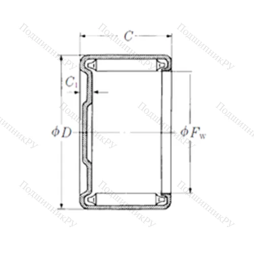 Подшипник игольчатый радиальный MJ-981