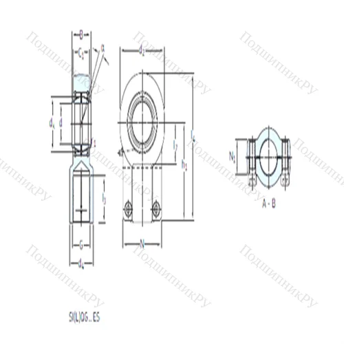Подшипник скольжения сферический SILQG 160 ES
