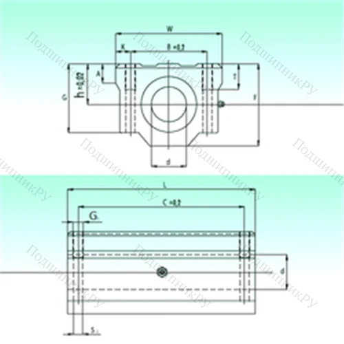 Подшипник шариковый линейный SCW 30-UU от производителя  NBS