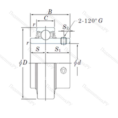 Подшипник шариковый радиальный RB 205-15 от производителя  KOYO