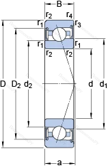 Подшипник S 7012 ACE/HCP 4A