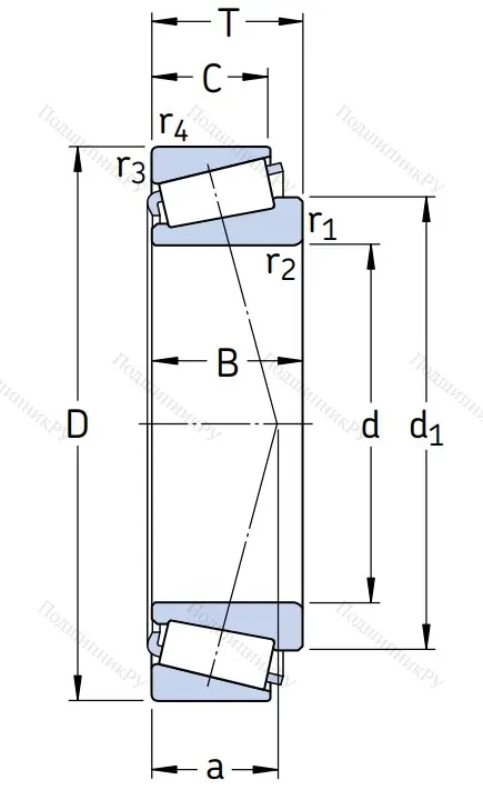 Конический роликовый подшипник