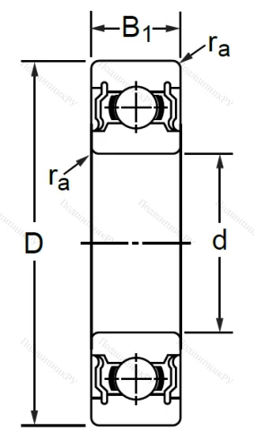 Дюймовый шариковый подшипник R 8 2RS (KLNJ 1/2-2RS) в Волжском