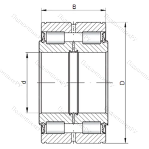 Подшипник роликовый радиальный NNF 5044 XV