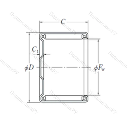 Подшипник игольчатый радиальный MF-4520