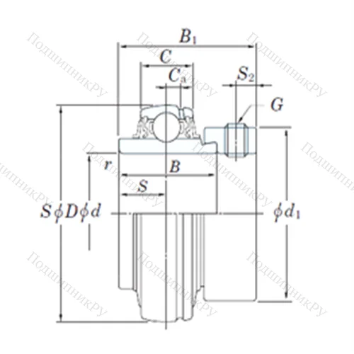 Подшипник шариковый радиальный NA 213-40 от производителя  KOYO