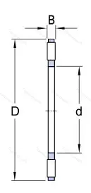Подшипник  K 81208TN (999208) размер 40x68x9 от производителя  SKF