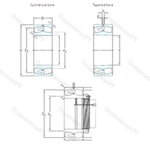 Подшипник роликовый радиальный самоцентрирующийся 241/530ECA/W 33 от производителя  SKF