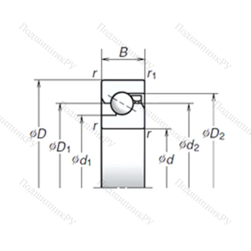 Подшипник шариковый упорно-радиальный