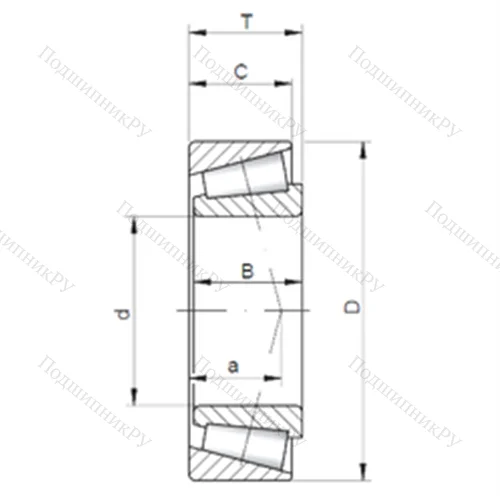Подшипник роликовый радиально-упорный 32007 от производителя  CRAFT Подшипник роликовый радиально-упорный 32007 от производителя  CRAFT