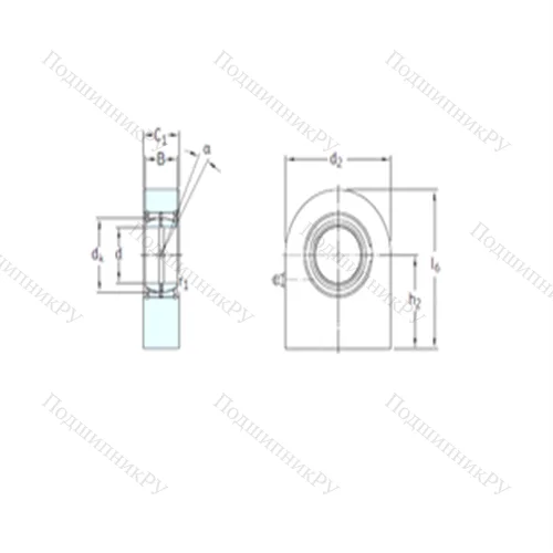Подшипник скольжения сферический SCF 120ES