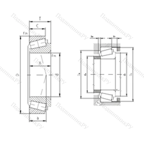 Подшипник роликовый радиально-упорный 32316A