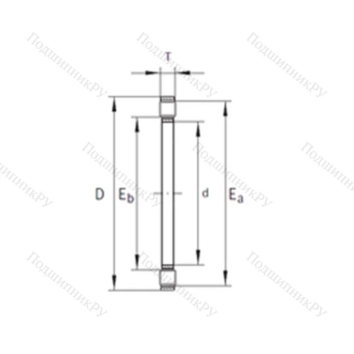 Подшипник роликовый упорный K 81104TV от производителя  INA