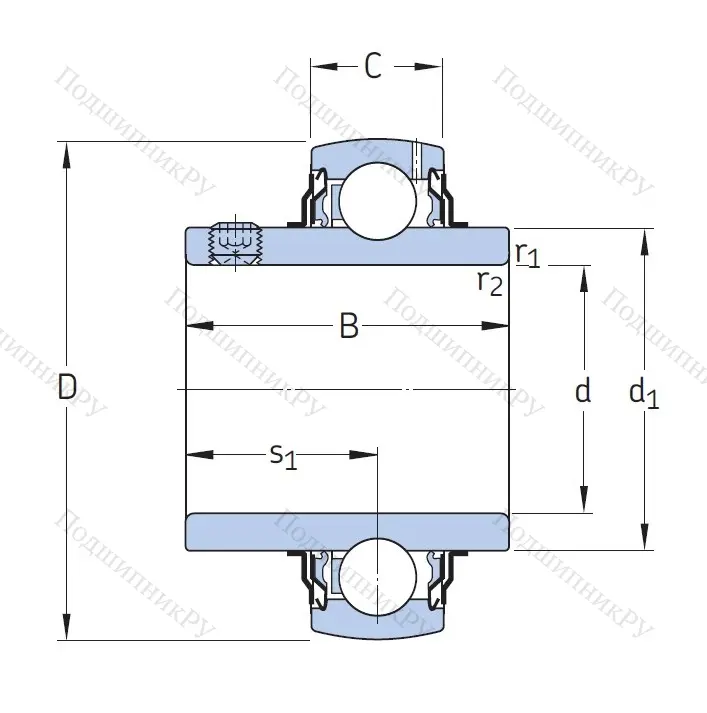 Корпусный подшипник YAR 206-2F в Волжском
