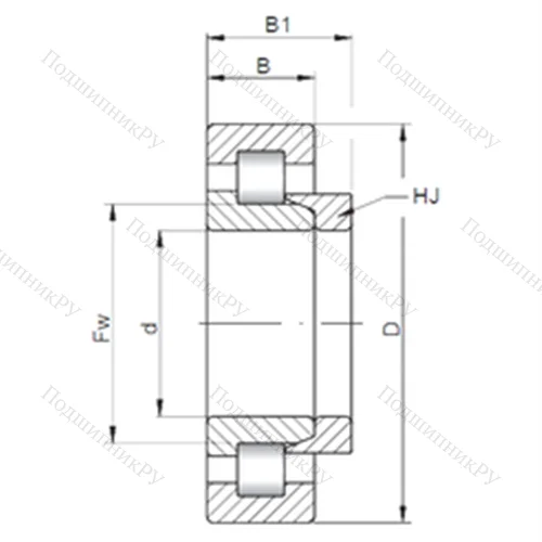 Подшипник роликовый радиальный NH 210