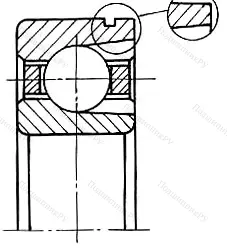 Модификация подшипника 75-170310Е1Т8УШ размер 50x110x27
