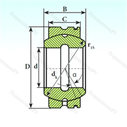 Подшипник скольжения сферический GE 25 XS K