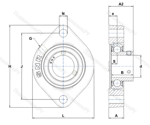 Подшипниковый узел USFD 204 CN в Волжском