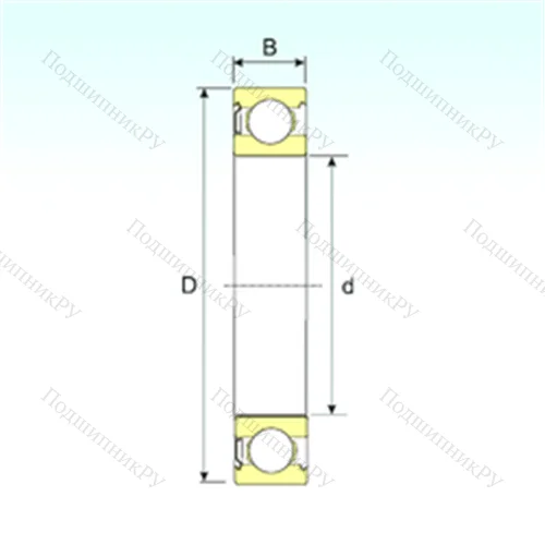 Подшипник шариковый радиальный 6224-Z от производителя  ISB